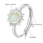 Bague de Purification Karmique - Argent & Opale