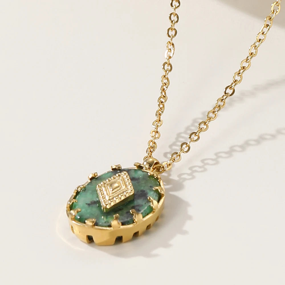Pendentif en Turquoise Africaine - Purifie le Karma