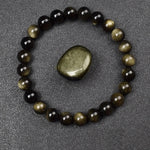 Bracelet en Obsidienne Dorée - Abondance & Protection