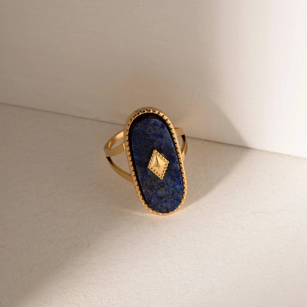 Bague 'Troisième Œil' en Lapis Lazuli