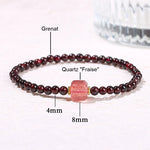 Bracelet en Grenat - Vitalité & Dynamisme