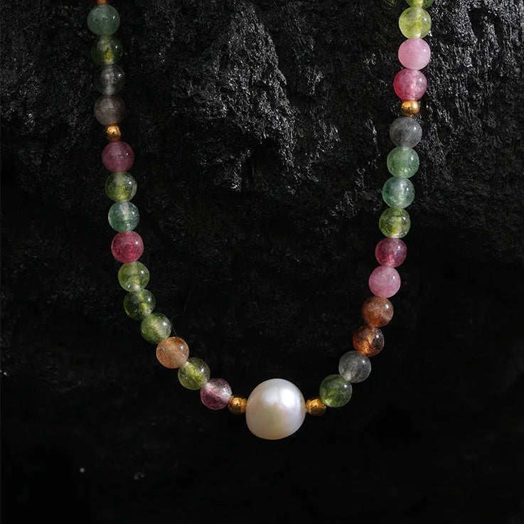 Collier en Tourmaline Multicolore - Purification