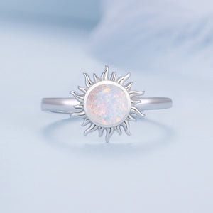 Bague de Purification Karmique - Argent & Opale