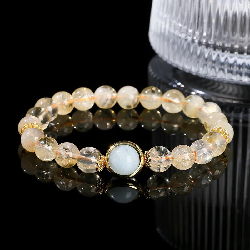Bracelet d'Abondance en Citrine