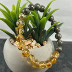 Bracelet Pyrite & Citrine - Vitalité & Prospérité