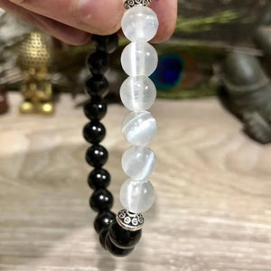 Bracelet 'Protection & Régénération' - Tourmaline + Sélénite