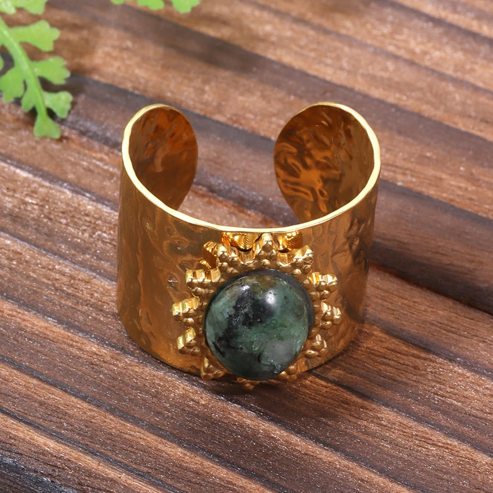 Bague de Purification Karmique - Turquoise Africaine