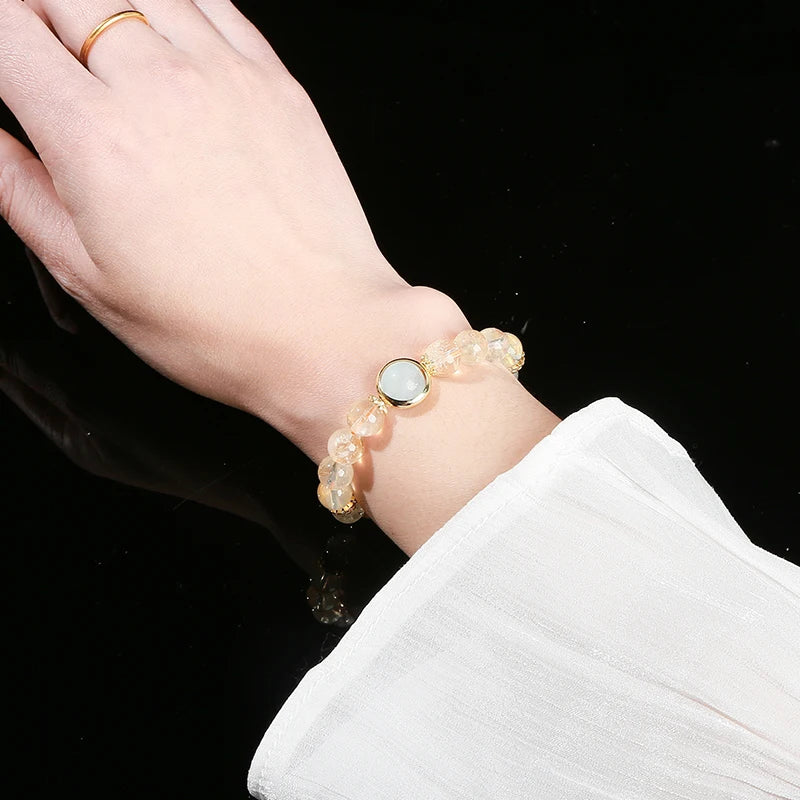 Bracelet d'Abondance en Citrine