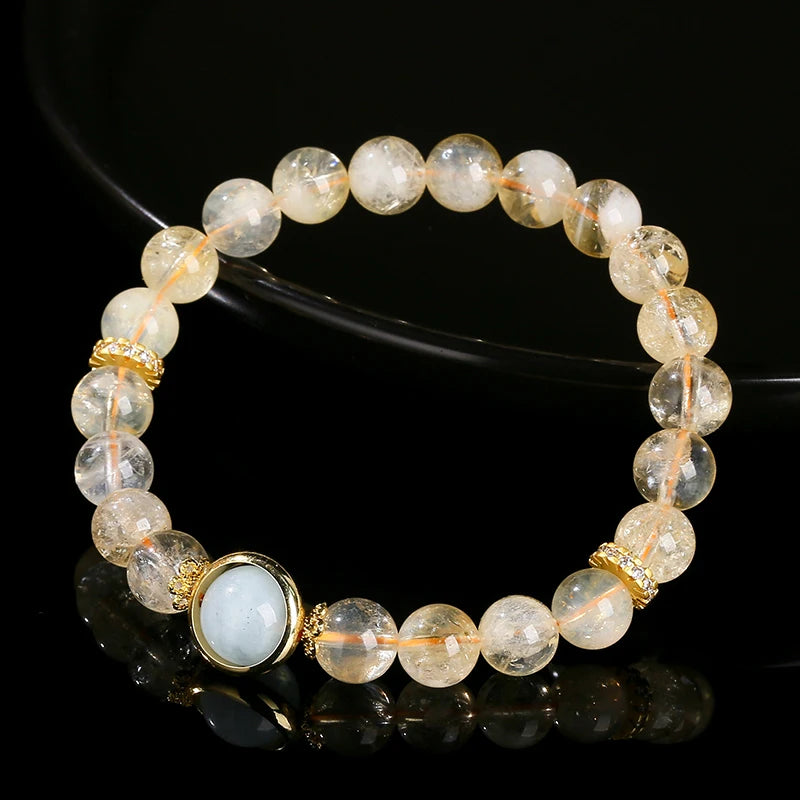 Bracelet d'Abondance en Citrine