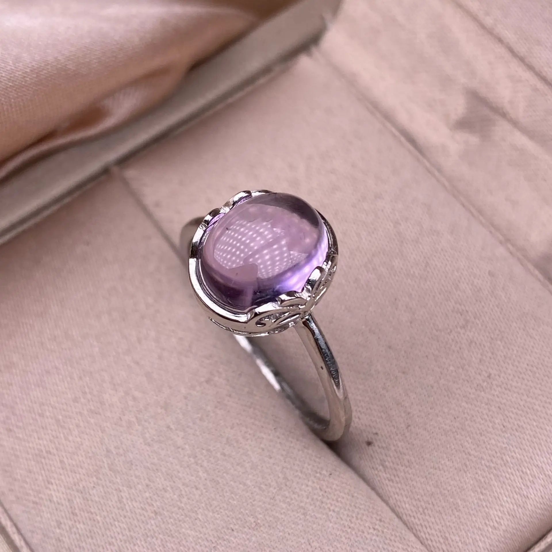 Bague en Argent & Améthyste - Éveil & Ascension