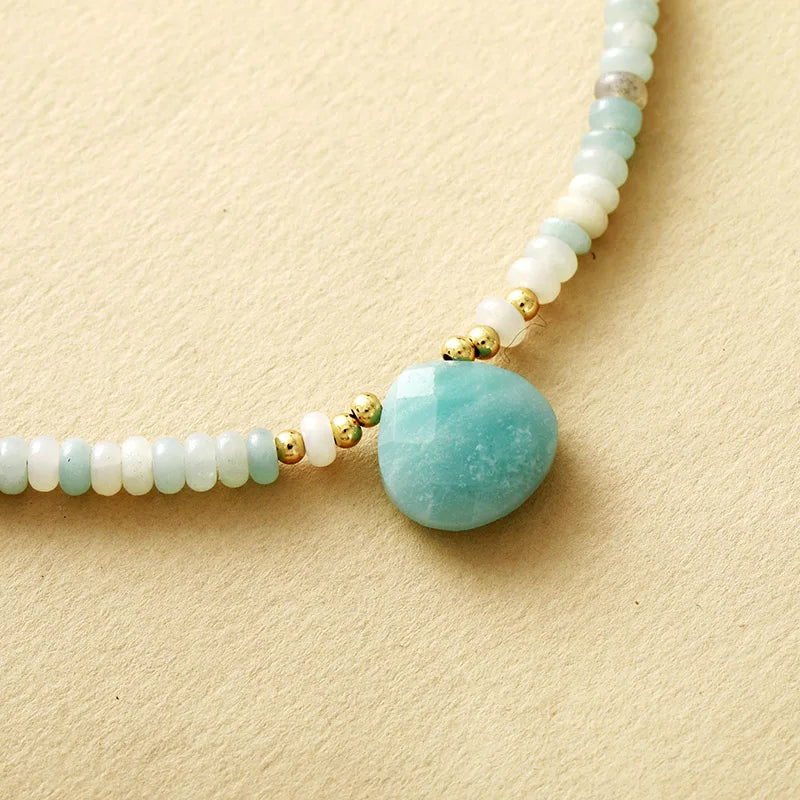 Collier Amazonite & Jaspe Shoushan - Résilience
