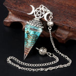 Pendule-Orgonite en Turquoise - Voyance & Guérison