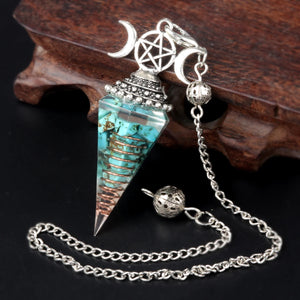 Pendule-Orgonite en Turquoise - Voyance & Guérison