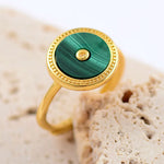 Bague en Malachite - Attire Réussite & Succès