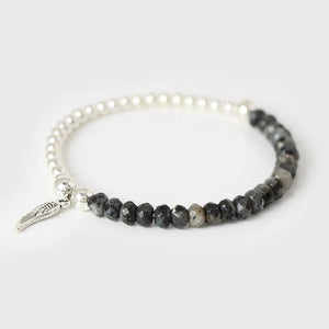Bracelet 'Aile d'Ange' en Labradorite - Protection