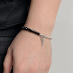 Bracelet 'Aile d'Ange' en Obsidienne - Protection