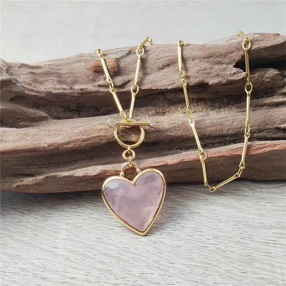 Cœur en Quartz Rose - Harmonie des Sentiments