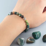 Bracelet en Agate Indienne - Harmonisation Yin/Yang