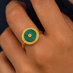 Bague en Malachite - Attire Réussite & Succès