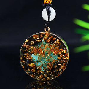 Pendentif Orgonite de Protection de l'Aura