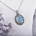 Pendentif en Aigue-Marine - Apaisement & Intuition