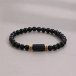 Bracelet 'Double Protection' - Obsidienne & Tourmaline