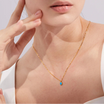 Pendentif en Opale Bleue - Purification Karmique