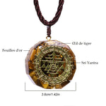 Pendentif Orgonite 'Œil de Tigre' - Accroît votre Force Intérieure