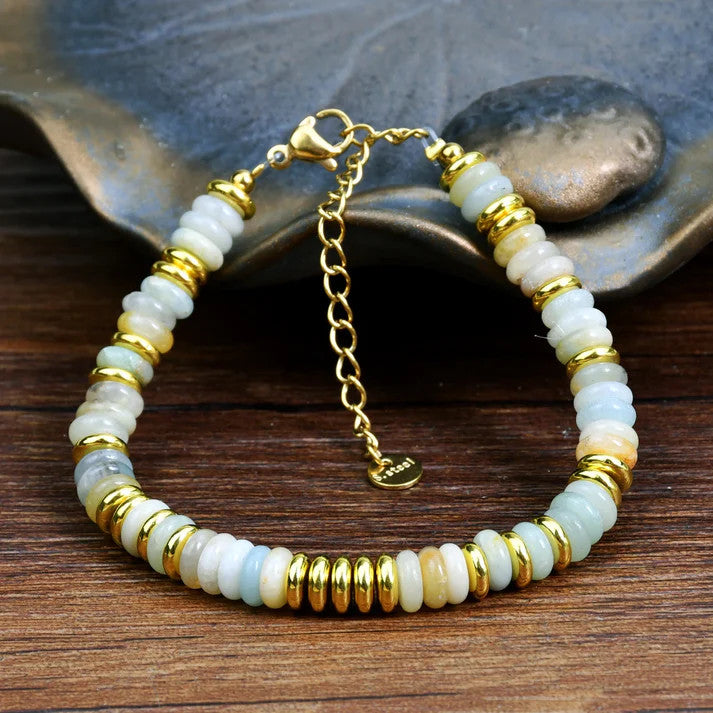 Bracelet en Amazonite - Apaisement & Harmonie