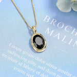 Pendentif en Onyx Noir - Équilibre & Paix Intérieure