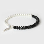Bracelet 'Aile d'Ange' en Obsidienne - Protection