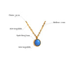 Pendentif en Opale Bleue - Purification Karmique