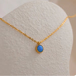 Pendentif en Opale Bleue - Purification Karmique