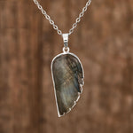 Pendentif en Labradorite 'Aile d'Ange' - Protection Psychique