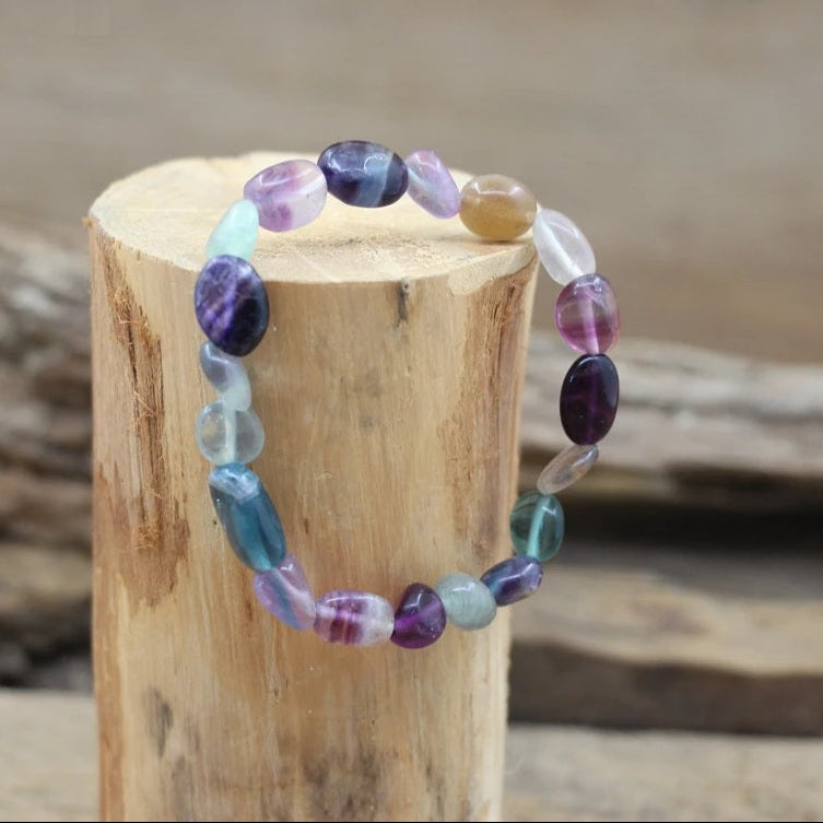 Bracelet en Fluorite Arc-en-Ciel - Purification Complète