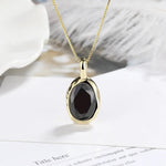 Pendentif en Onyx Noir - Équilibre & Paix Intérieure