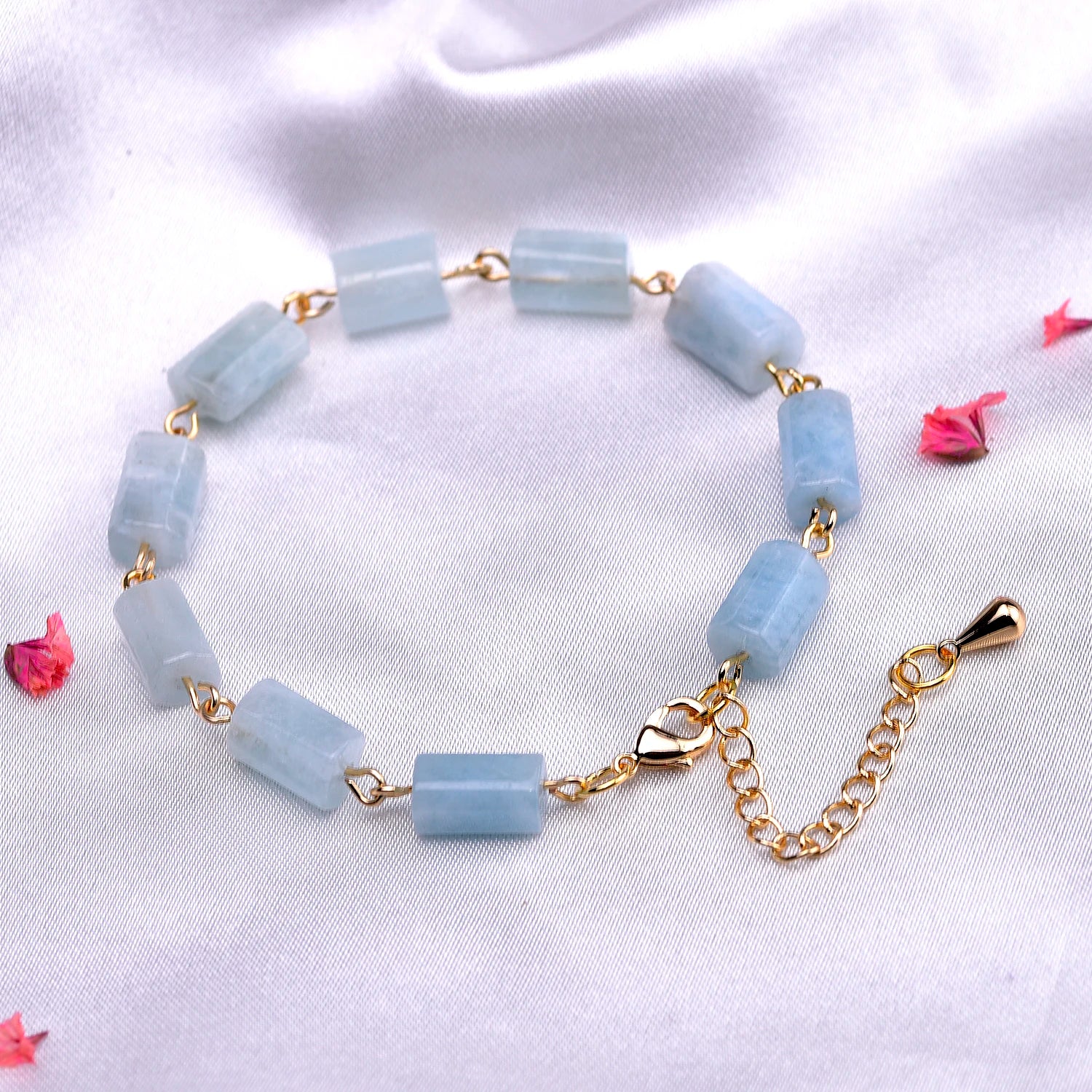 Bracelet en Aigue-Marine - Paix Intérieure