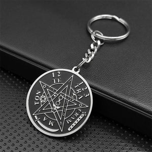 Porte-clés Tétragrammaton - 'Roi des Pentacles'