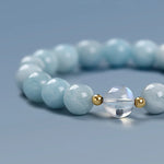 Bracelet en Aigue-Marine - Harmonie & Intuition