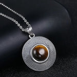 Pendentif en Œil de Tigre - Confiance en Soi & Protection