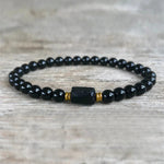 Bracelet 'Double Protection' - Obsidienne & Tourmaline