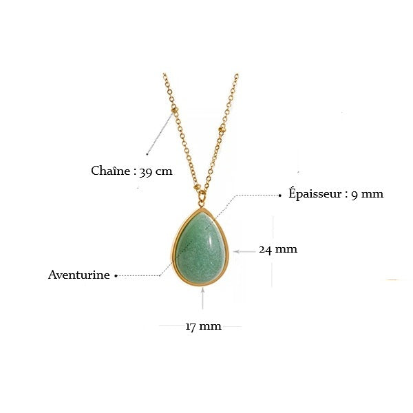 Pendentif en Aventurine - Attire Chance & Bonheur