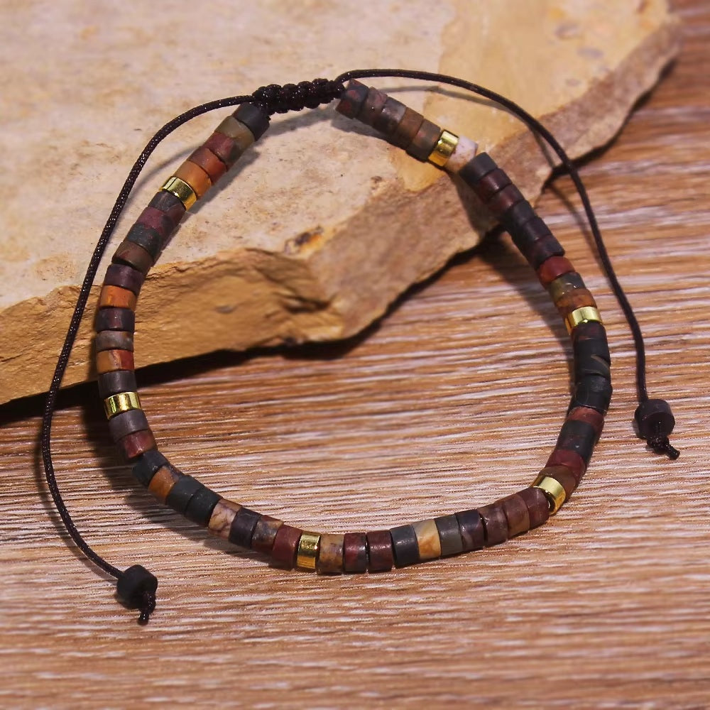 Bracelet en Jaspe Noreena - Ancrage & Équilibre