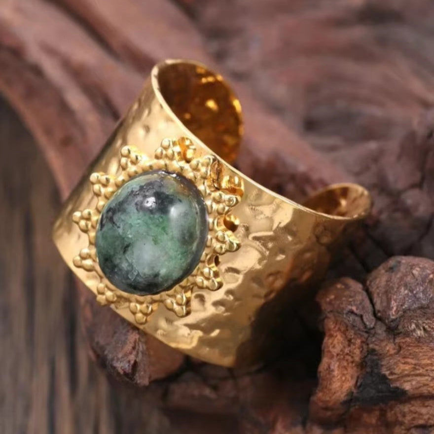 Bague de Purification Karmique - Turquoise Africaine