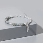 Bracelet 'Aile d'Ange' en Labradorite - Protection
