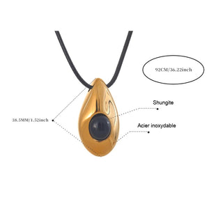 Pendentif en Shungite - Bloque les Ondes Électromagnétiques