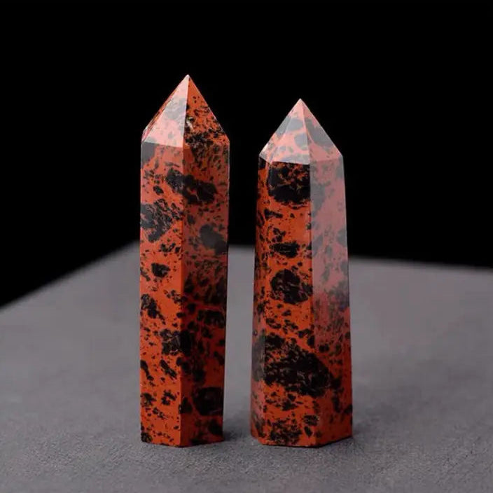 Baguette en Obsidienne Rouge - Vitalité & Protection