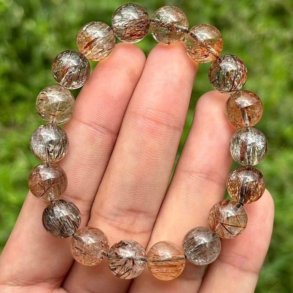 Bracelet en Quartz 'Super Seven' - Protection & Abondance