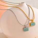 Pendentif en Amazonite - Calme & Harmonie