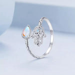 Bague 'Khamsa' - Protection, Équilibre, Intuition